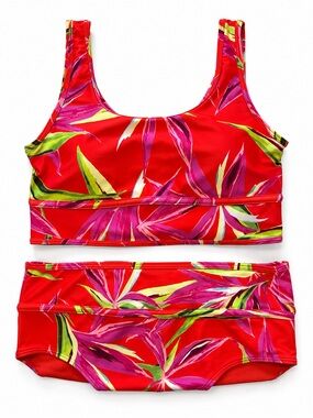 Old Navy Full Bloom Bliss High-Waist Bikini Set—Top Large and Bottoms XL